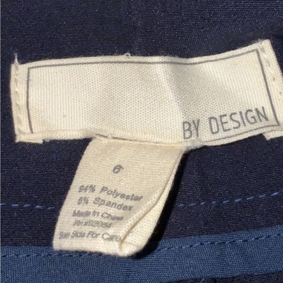 By Design Navy Blue Wide-Leg Pants Size 6 - Picture 6 of 6